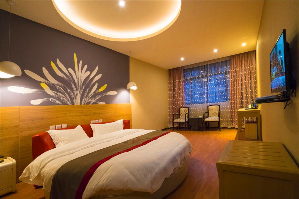 Thank Inn Chain Hotel Sichuan Guangan Wusheng County Hongwu Avenue Exteriör bild