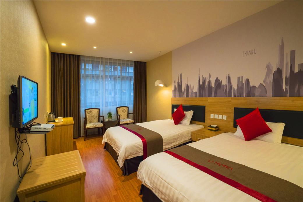 Thank Inn Chain Hotel Sichuan Guangan Wusheng County Hongwu Avenue Exteriör bild